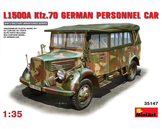 MERCEDES BENZ L1500A KFZ.70 GERMAN PERSONNEL CAR