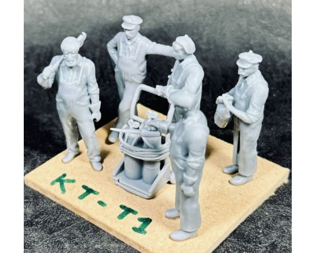 Trabajadores ferroviarios x 5