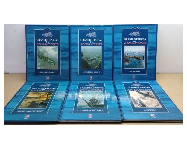 LOTE 6 TOMOS "GRANDES ÉPOCAS DE LA AVIACIÓN"