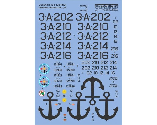 CORSAIR F4U-5 DIURNO ARMADA ARGENTINA (48015)