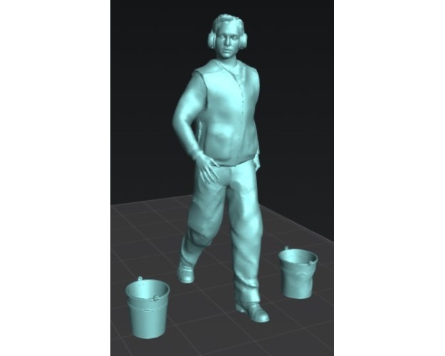 Baldes metálicos- sano y abollado (x4)