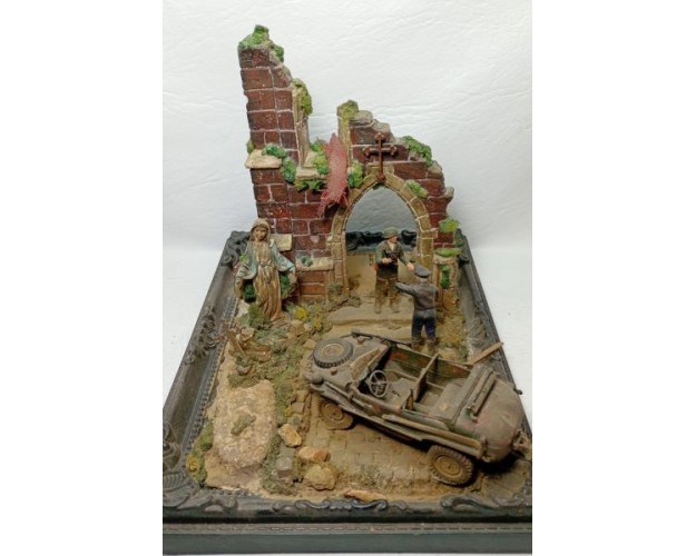 Diorama: Schwimmwagen y ruinas