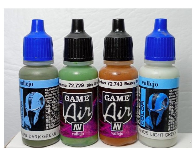 SET CAMUFLAJE SUDESTE ASIÁTICO - 4 colores (Aviones Vietnam / Mirage, Dagger y Hércules Malvinas)