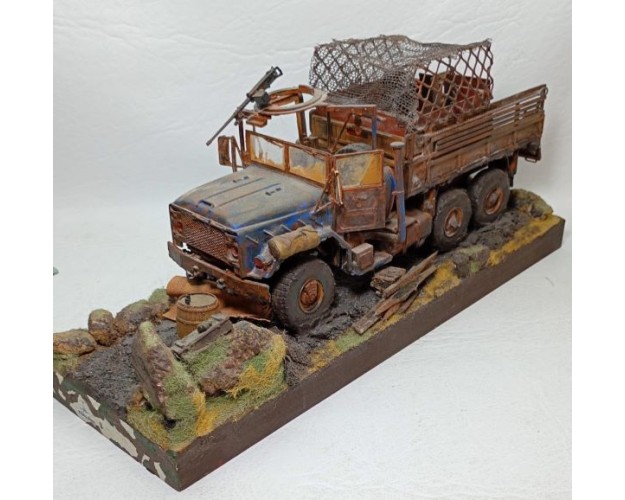 Diorama futurista: Camión americano reformado