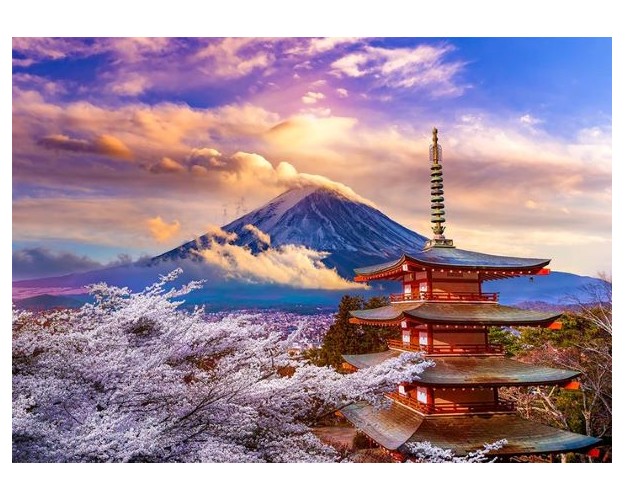 Fuji Mountain in Spring, Japan