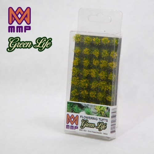 FLOWERING TUFTS 6mm COLOR AMARILLO  CB: 0721450759897