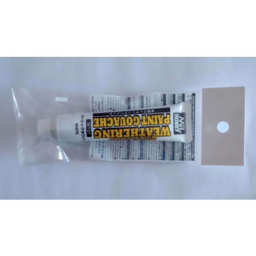 WATER BASED WEATHERING PAINT GOUACHE - BLANCO - PINTURA PARA WEATHERING A BASE DE AGUA