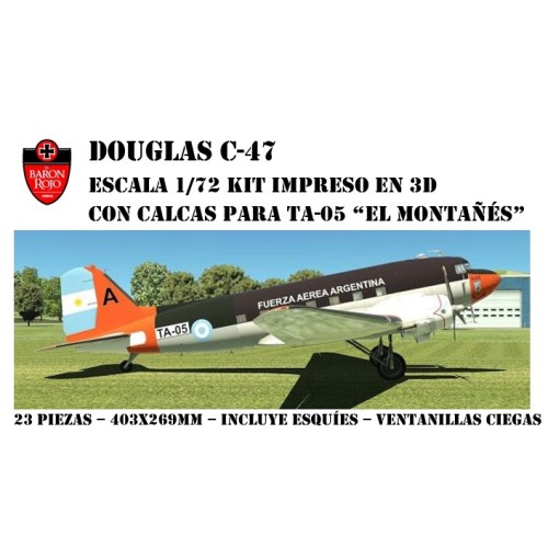 DOUGLAS C-47 - TA-05 "EL MONTAÑÉS" ESCALA 1/72