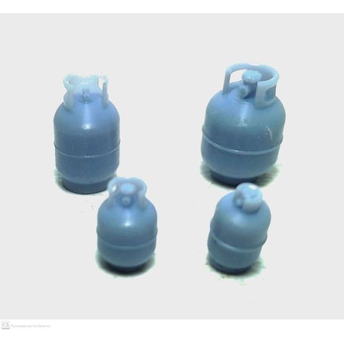 Garrafas de gas chicas.