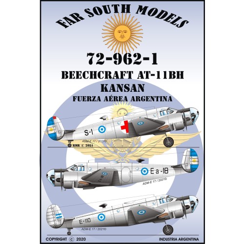 BEECHCRAFT AT-11BH KANSAN - FUERZA AÉREA ARGENTINA