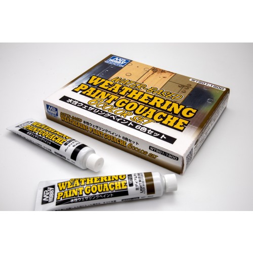 WATER BASED WEATHERING PAINT GOUACHE COLOR SET - SET DE PINTURA A BASE DE AGUA PARA PANELADOS Y ENVEJECIMIENTOS