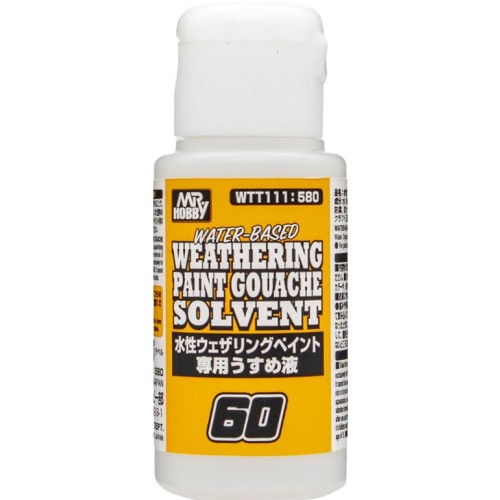 WATER-BASED WEATHERING PAINT GOUACHE SOLVENT - SOLVENTE PARA PINTURA DE ENVEJECIMIENTOS MR.HOBBY A BASE DE AGUA