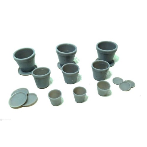 Set de 9 macetas de medidas varias