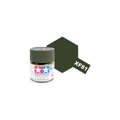 Acrylic Mini XF-81 Dark Green 2 RAF- 10ml