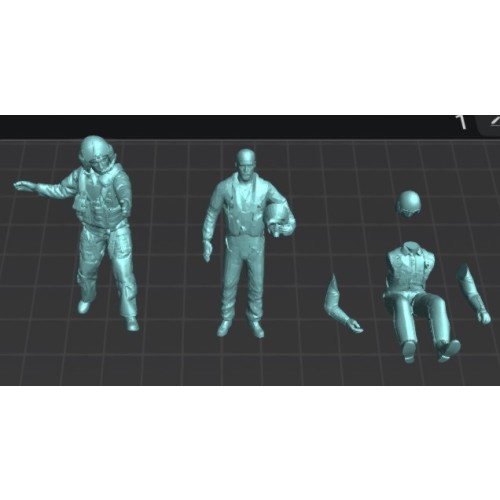 Pilotos Modernos (set.1). 3 figuras - 1/48