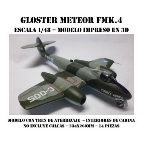 GLOSTER METEOR FMK.4 1/48 3D