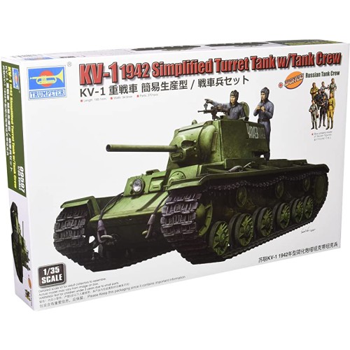 KV-1 1942 SIMPLIFIED TURRET TANK W/TANK CREW