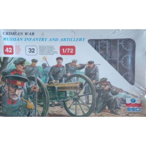 Russian infantry and artillery - Crimean War