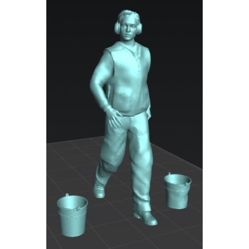 Baldes metálicos- sano y abollado (x4)