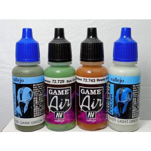 SET CAMUFLAJE SUDESTE ASIÁTICO - 4 colores (Aviones Vietnam / Mirage, Dagger y Hércules Malvinas)