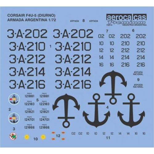 CORSAIR F4U-5 DIURNO ARMADA ARGENTINA (72014)