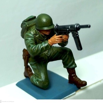 US Army IIGM con ametralladora M3