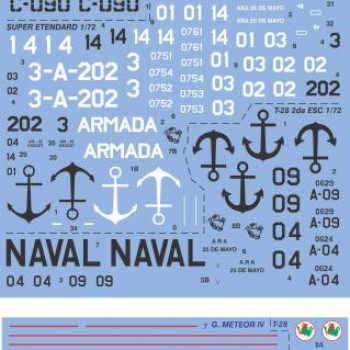Gloster Meteor Super Etendard T-28 (72004)