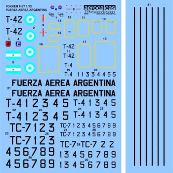 FOKKER F-27 FUERZA AEREA ARGENTINA (72016)