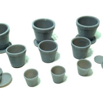 Set de 9 macetas de medidas varias