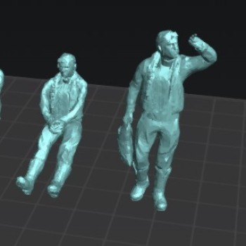 Pilotos WWII (set.1). 4 figuras