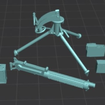 Ametralladora Vickers.303+tripode (x5)