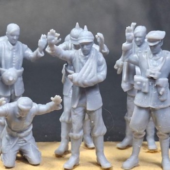 WWI Alemanes rindiéndose (6 figuras)