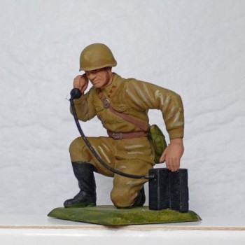 Oficial sovético de comunicaciones