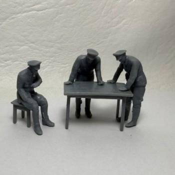 Mesa alemana WWII - 3 figuras
