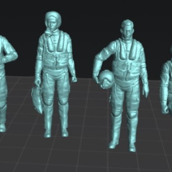 Pilotos de F16 (set.1). 4 figuras