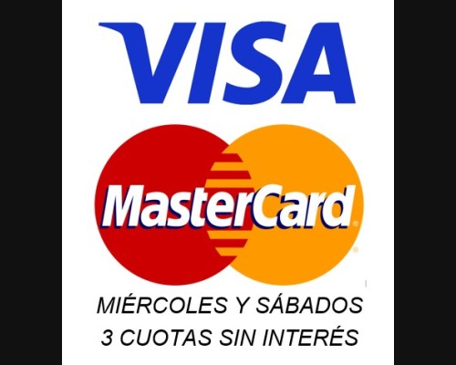 MIÉRCOLES Y SÁBADOS 3 CUOTAS SIN INTERÉS